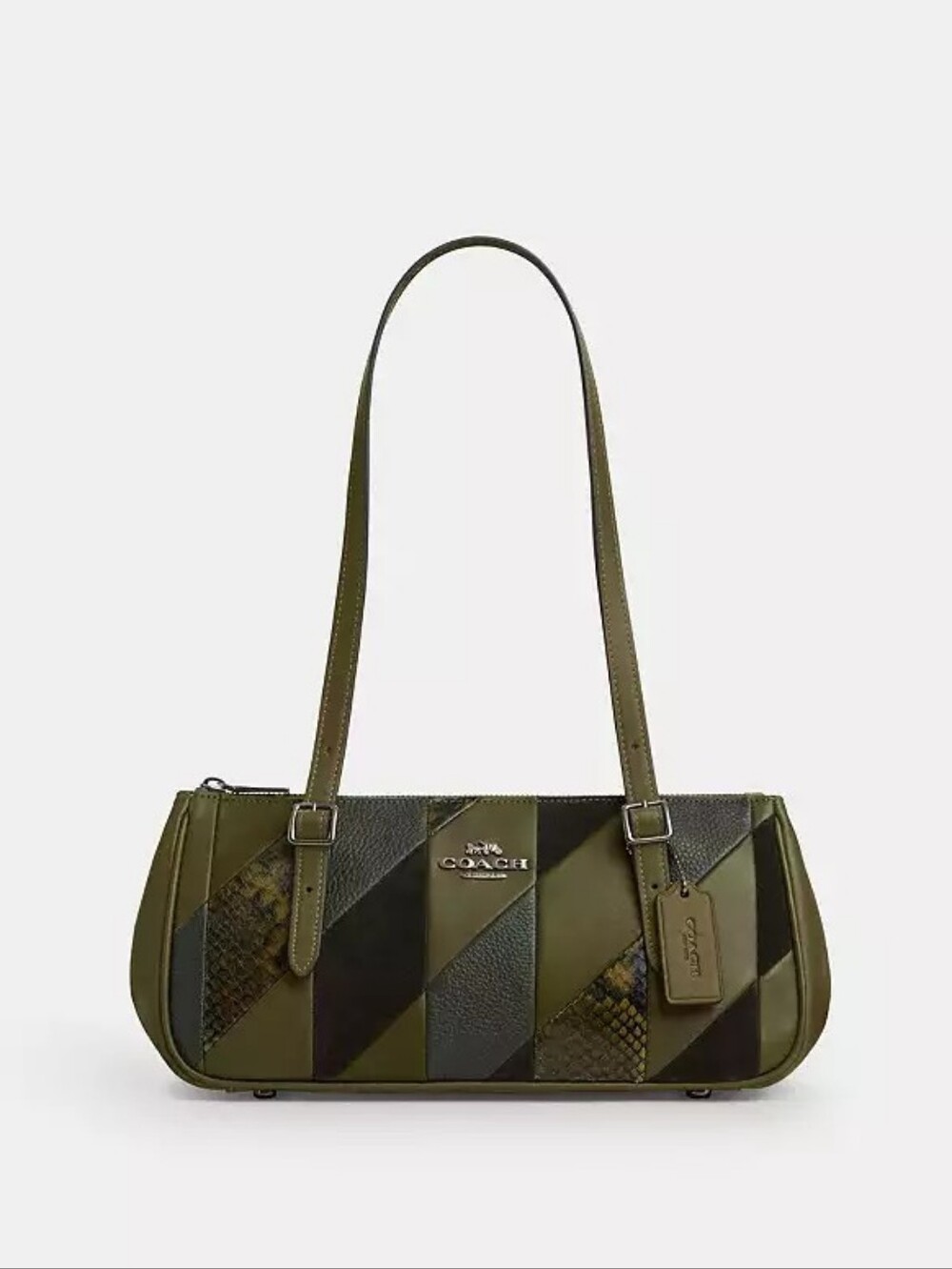 Coach Asher Bag in Olive Green Patchwork